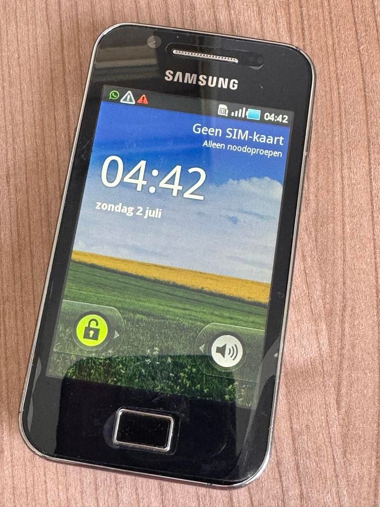 Samsung GT-S5830 telefoon met hoesje - Netjes, Gebruikt, Overige modellen, Zwart, Ophalen of Verzenden