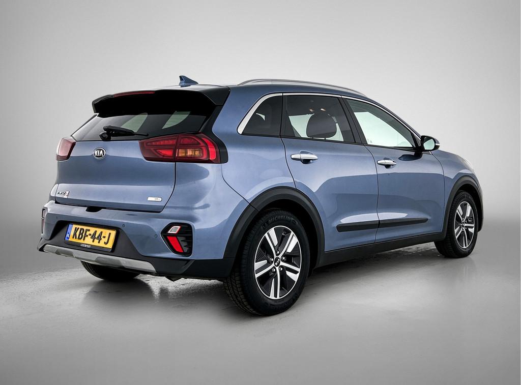 Kia Niro 1.6 GDi Hybrid DynamicPlusLine | Trekhaak | Stoel/S, 12 maanden, Gebruikt, Blauw, Leder en Stof