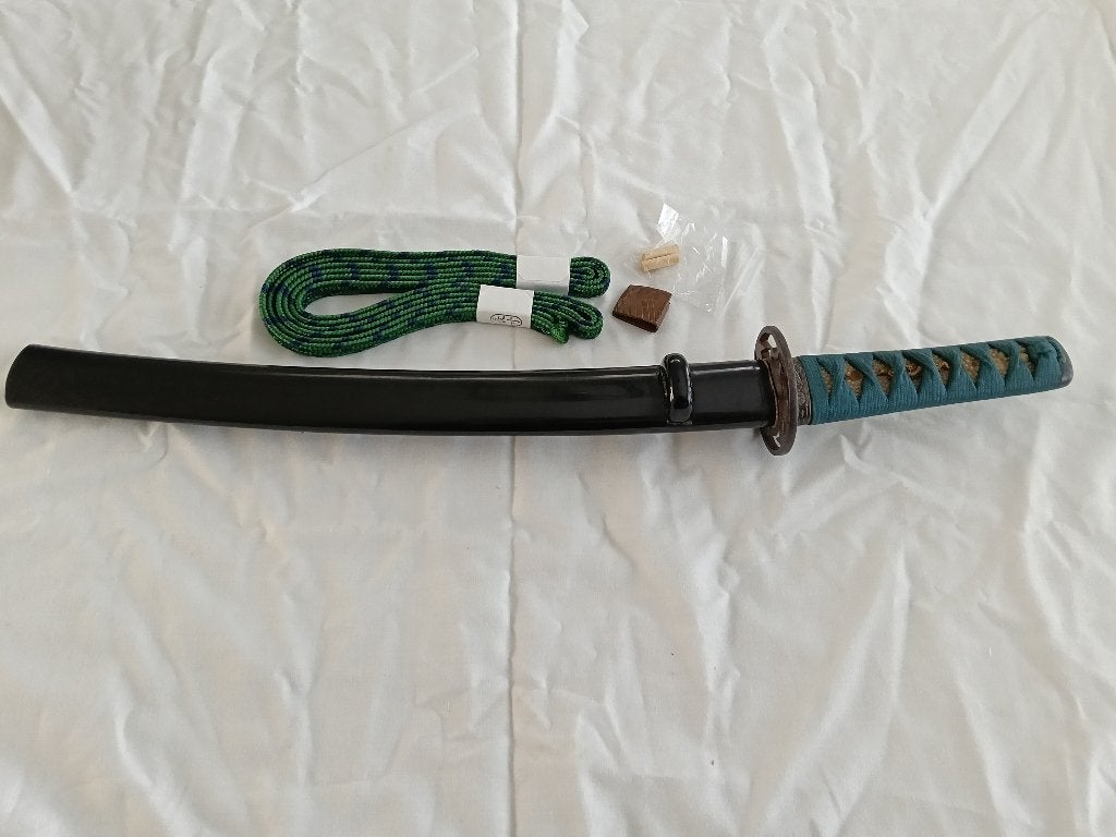 Antieke Japanse wakizashi koshirae , katana, tanto., Hout, Wapen, Handgemaakt, Ophalen of Verzenden