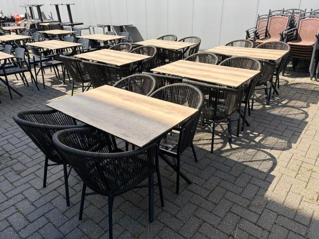 Mooi gebruikt terras, Zakelijke goederen, Horeca | Meubilair en Inrichting, Ophalen, Gebruikt, Meubilair