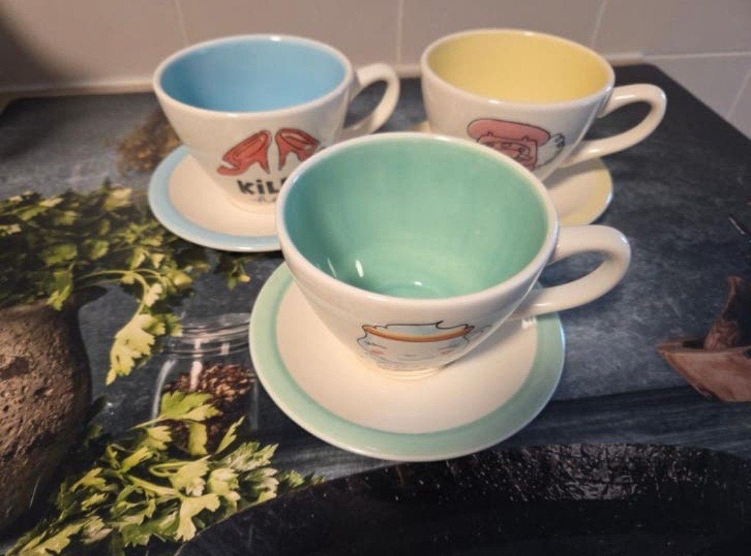 Blond Amsterdam blondelicious Espressokopjes met schotels, Ophalen, Zo goed als nieuw, Overige stijlen, Kop(pen) en/of Schotel(s)