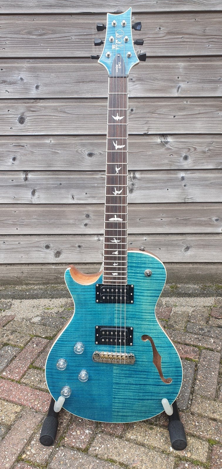 Lefty PRS SE Zach Myers Semi-Hollowbody Elektrische Gitaar, Ophalen of Verzenden, Zo goed als nieuw, Semi-solid body, Paul Reed Smith
