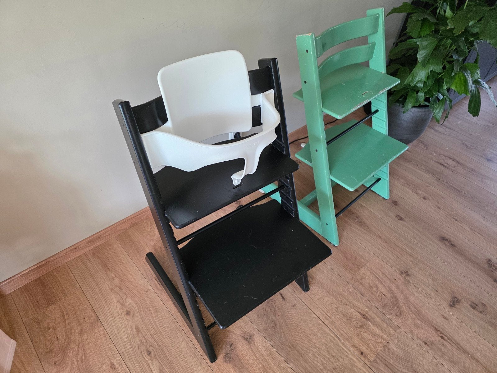 Stokke Tripp Trapp - Baby set - Newborn - Extended glider, Ophalen, Gebruikt, Meegroeistoel, Gordel(s)