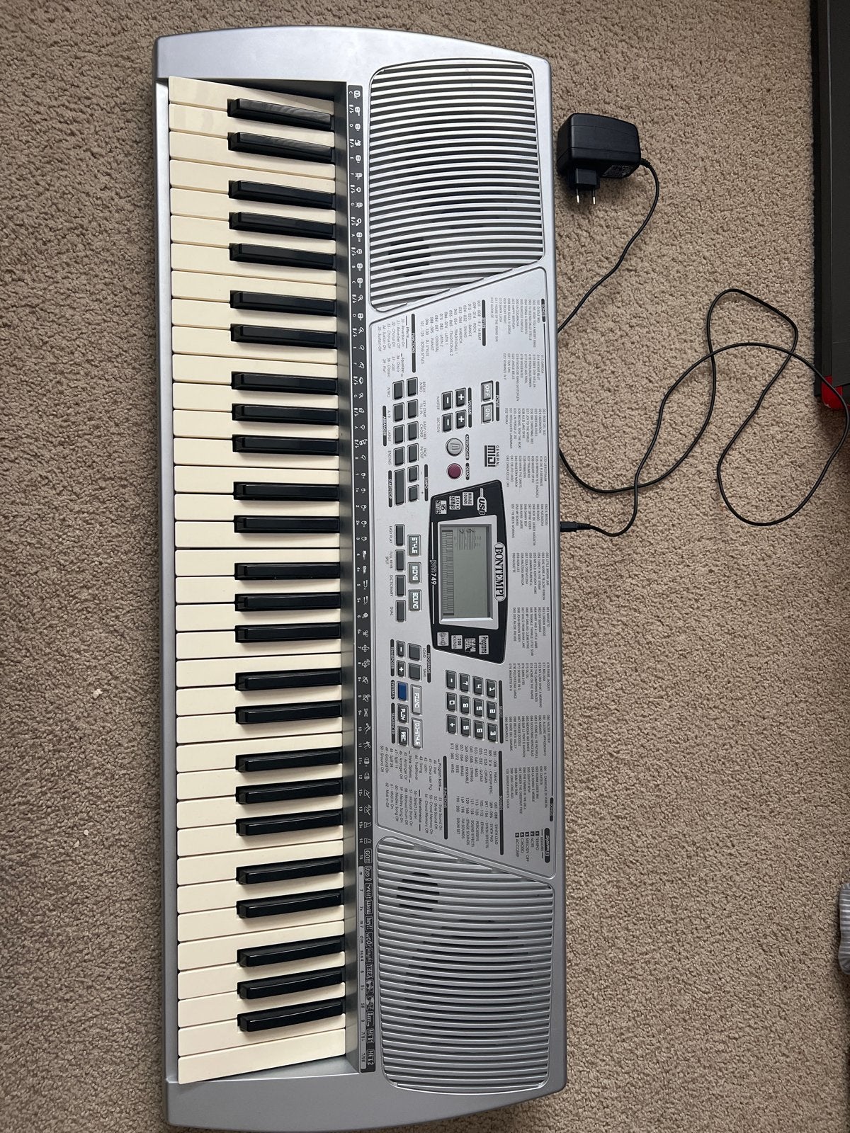 Bontempi Keyboard, Ophalen of Verzenden, Gebruikt, 61 toetsen, Overige merken