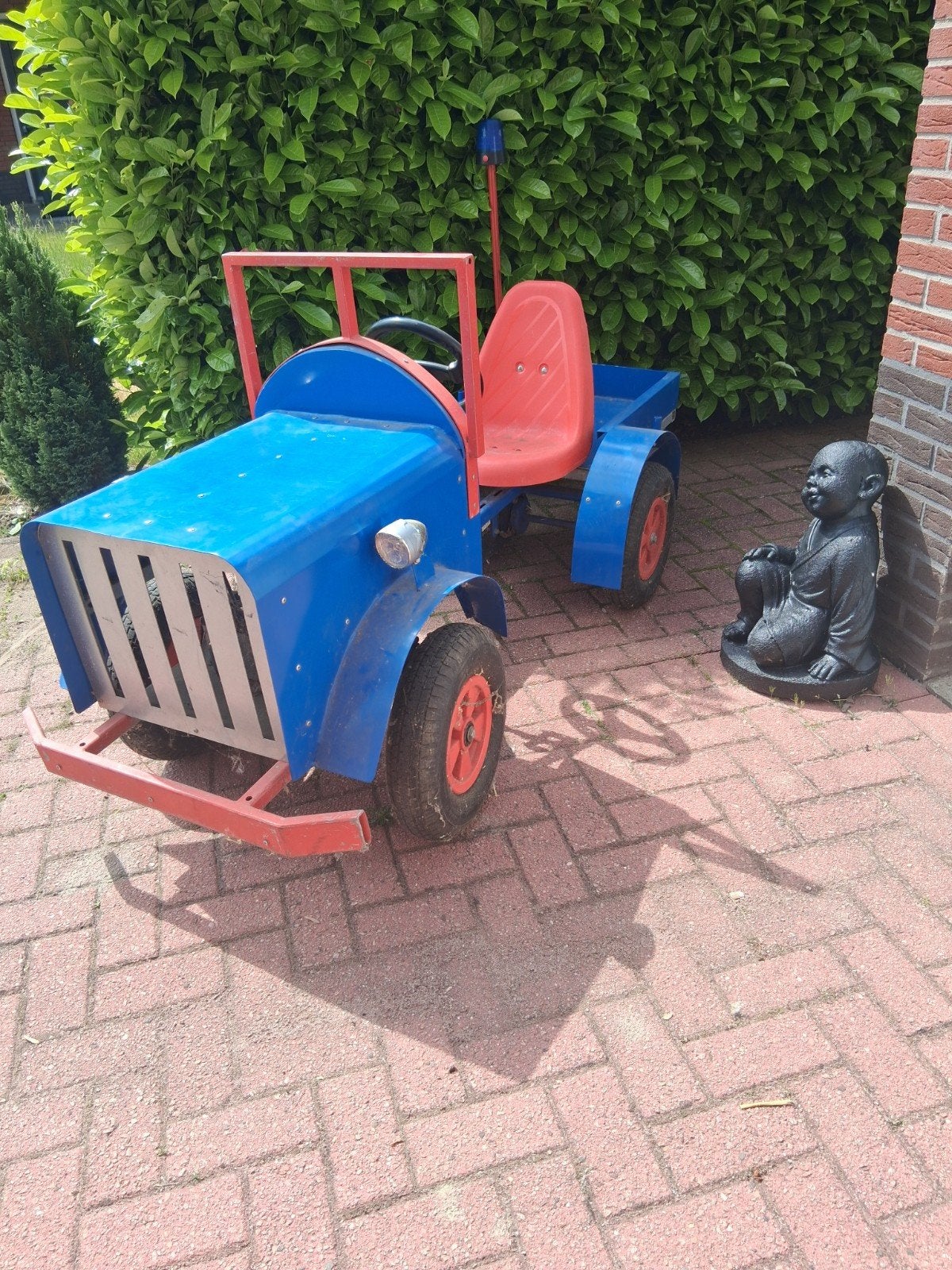 Blauwe traptractor, Ophalen, Gebruikt, Trapvoertuig