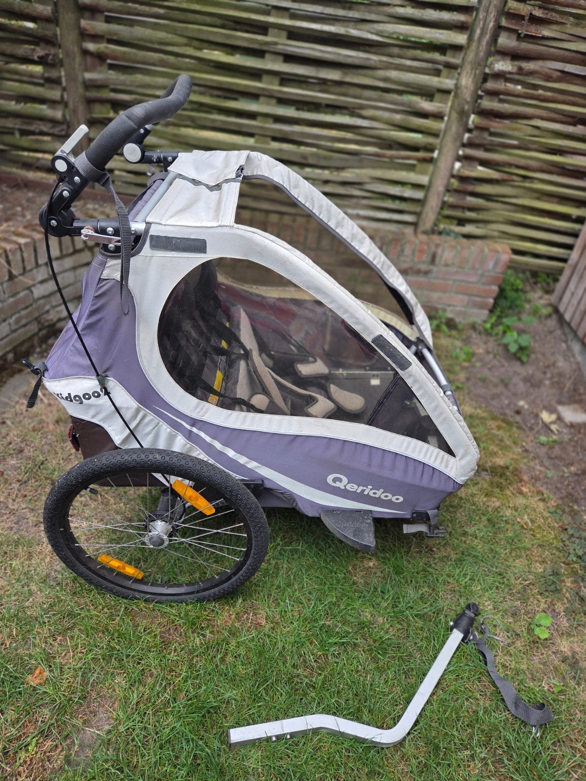Qeridoo Kidgoo 2 fietskar, Ophalen, Gebruikt, Kinderkar