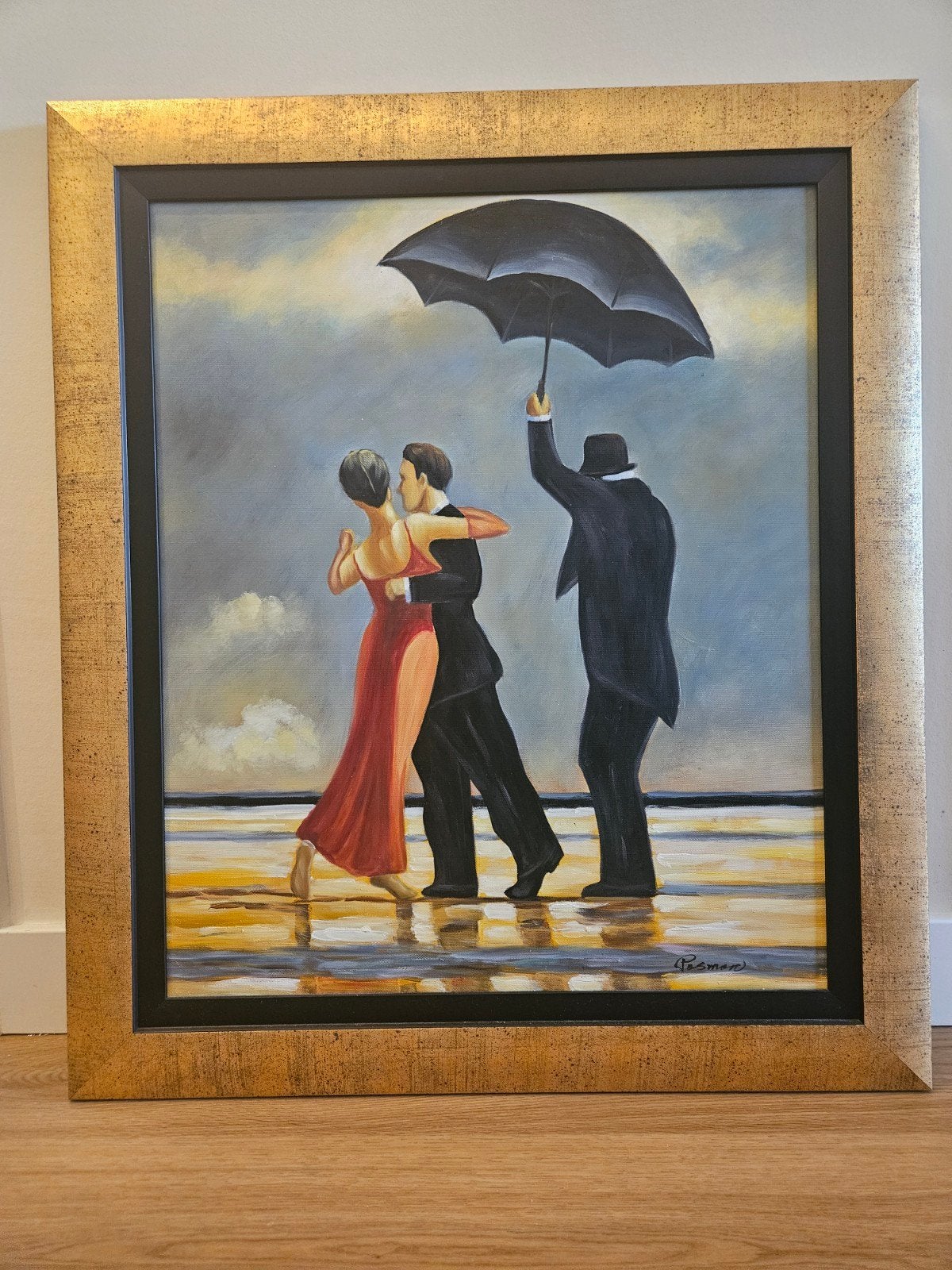 Schilderij replica 'The Singing Butler', Ophalen, Ingelijst, Doek, Portret of Personen