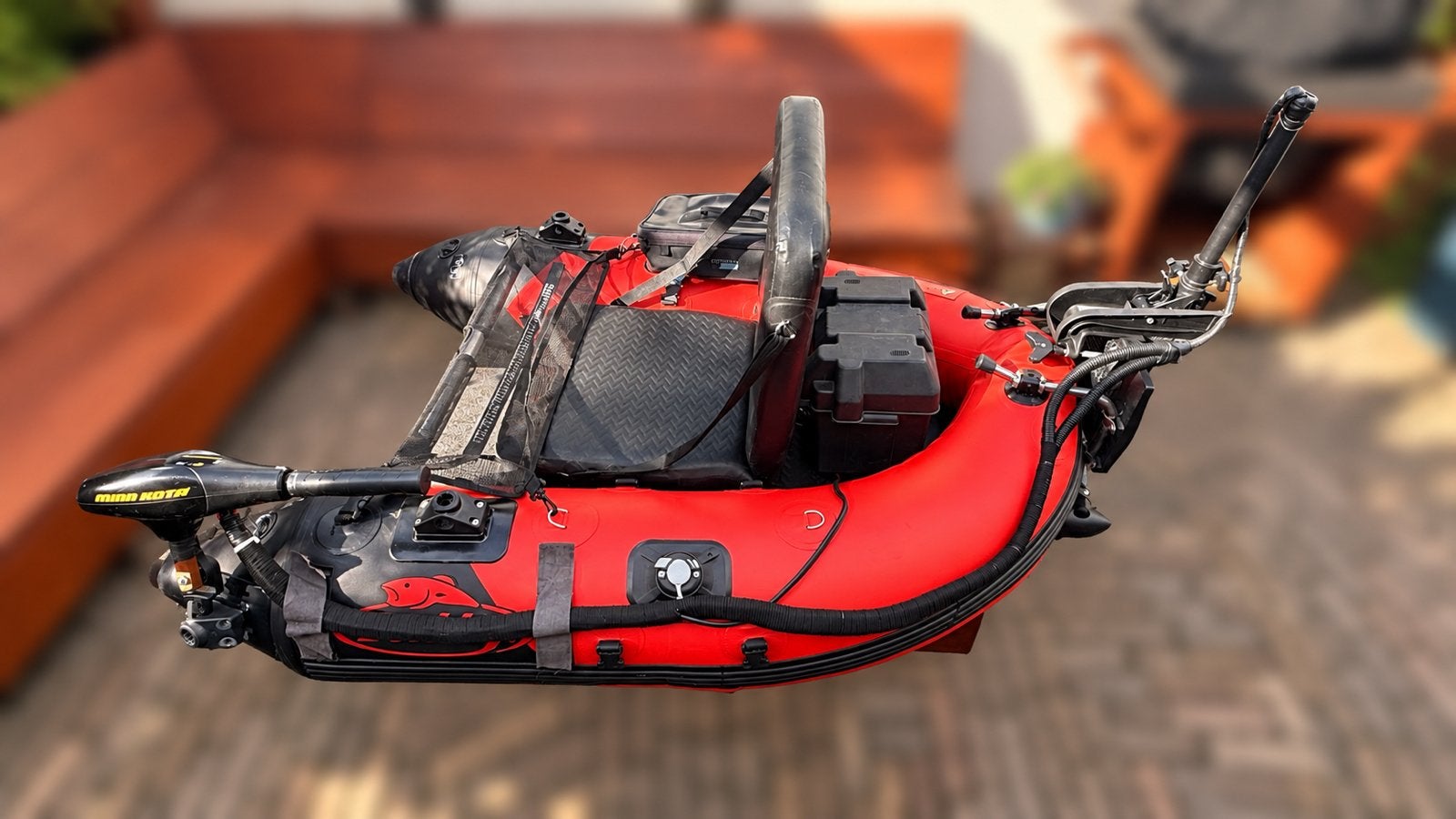 Bellyboat - Berkley Tec Ripple XCD + 45 LBS Motor, Watersport en Boten, Ophalen, Zo goed als nieuw, Complete set