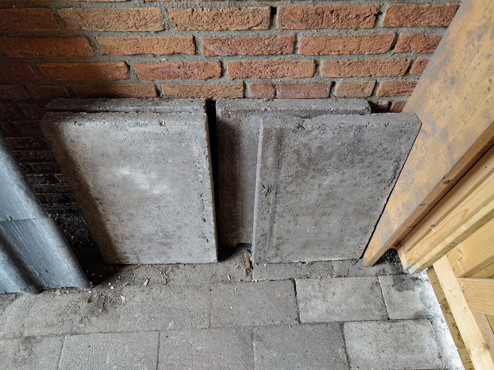 Grindtegels, Ophalen, Gebruikt, Beton, Terrastegels