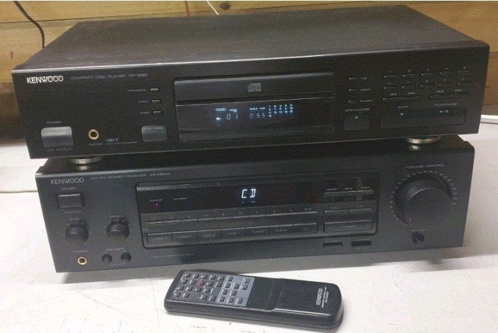 Kenwood set versterker kr-a5040 + cd speler dp-1050 + remote, Ophalen of Verzenden, Overige merken