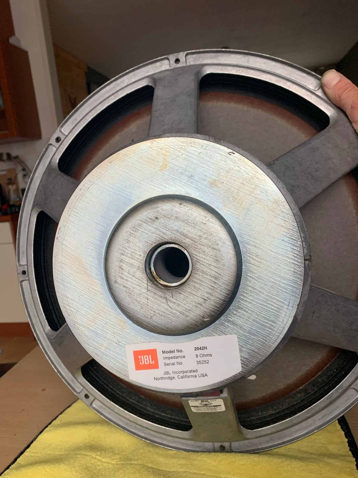 JBL 2042H 8 Ohm 18 inch subwoofer speaker, 150 watt of meer, Gebruikt, Ophalen of Verzenden, Subwoofer