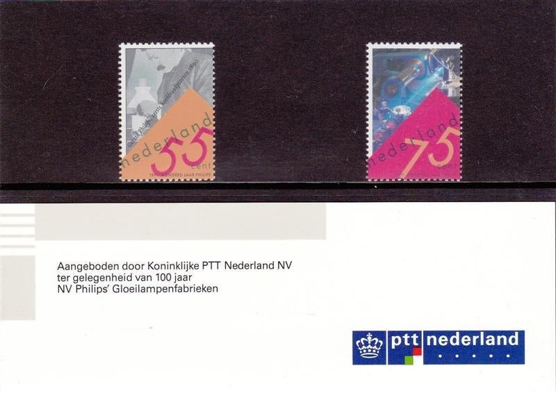 Set postzegels uitgegeven door Philips/PTT., Postzegels en Munten, Postzegels | Nederland, Ophalen of Verzenden, Na 1940, Postfris