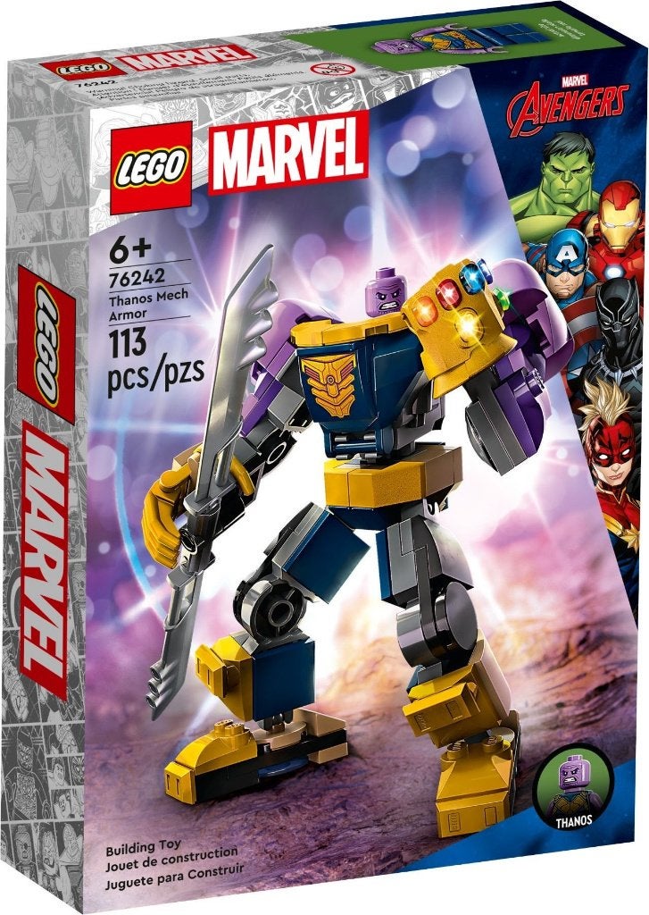 LEGO 76242 MARVEL - AVENGERS - Thanos mechapantser (sealed), Marvel, Nieuw, Ophalen of Verzenden, Complete set