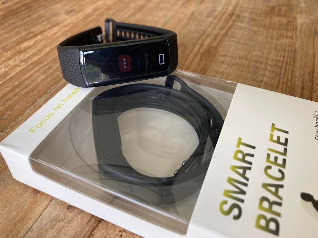 Smart watch, Ophalen of Verzenden, Zo goed als nieuw, Zwart, Android
