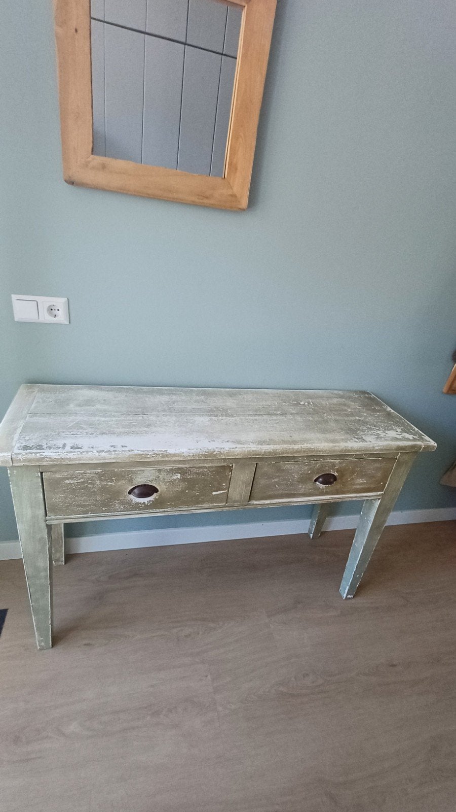 Houten sidetable 132x81x40 cm, Ophalen, Gebruikt, 100 tot 150 cm, Overige houtsoorten