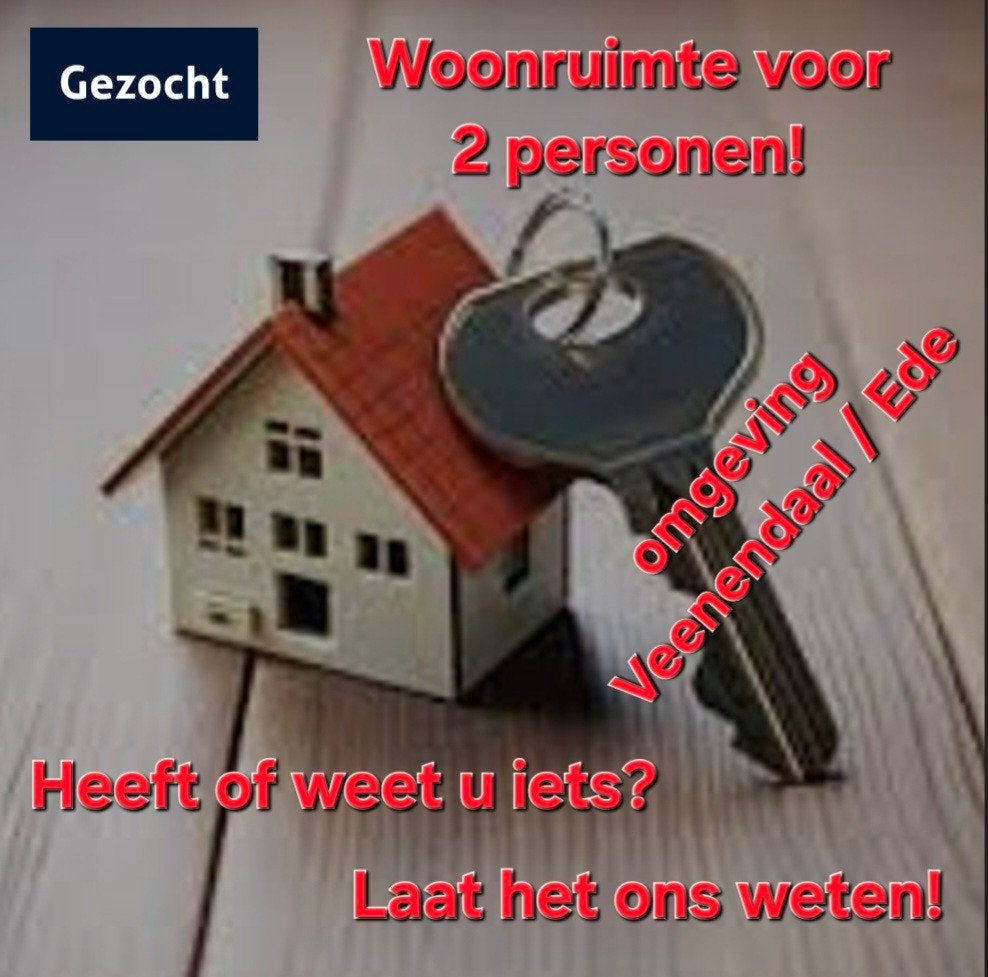 Woonruimte GEZOCHT Ede Veenendaal Wageningen