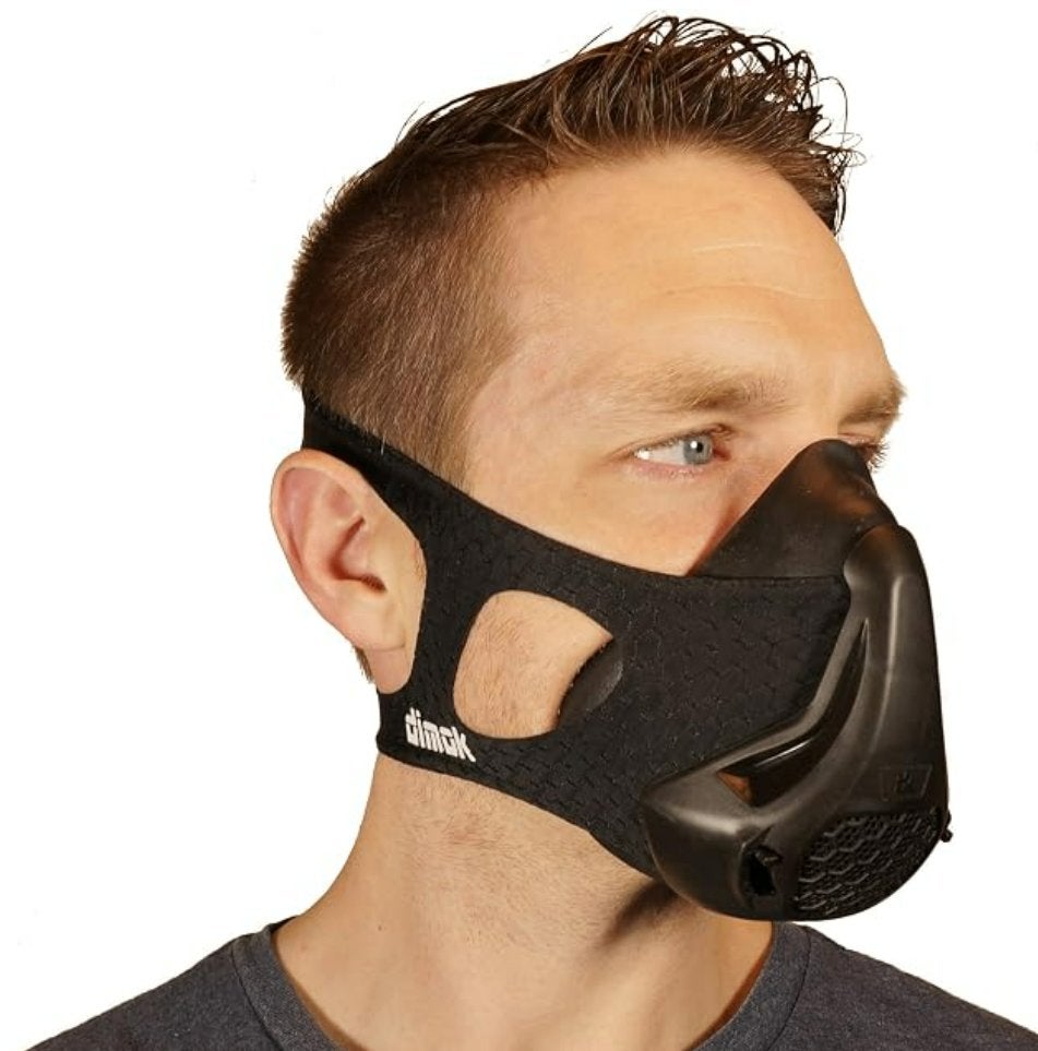 Hypoxisch trainingsmasker hoogtetraining CO2/Buteyko Dimok S, Ophalen of Verzenden, Zo goed als nieuw, Kunststof, Overige typen