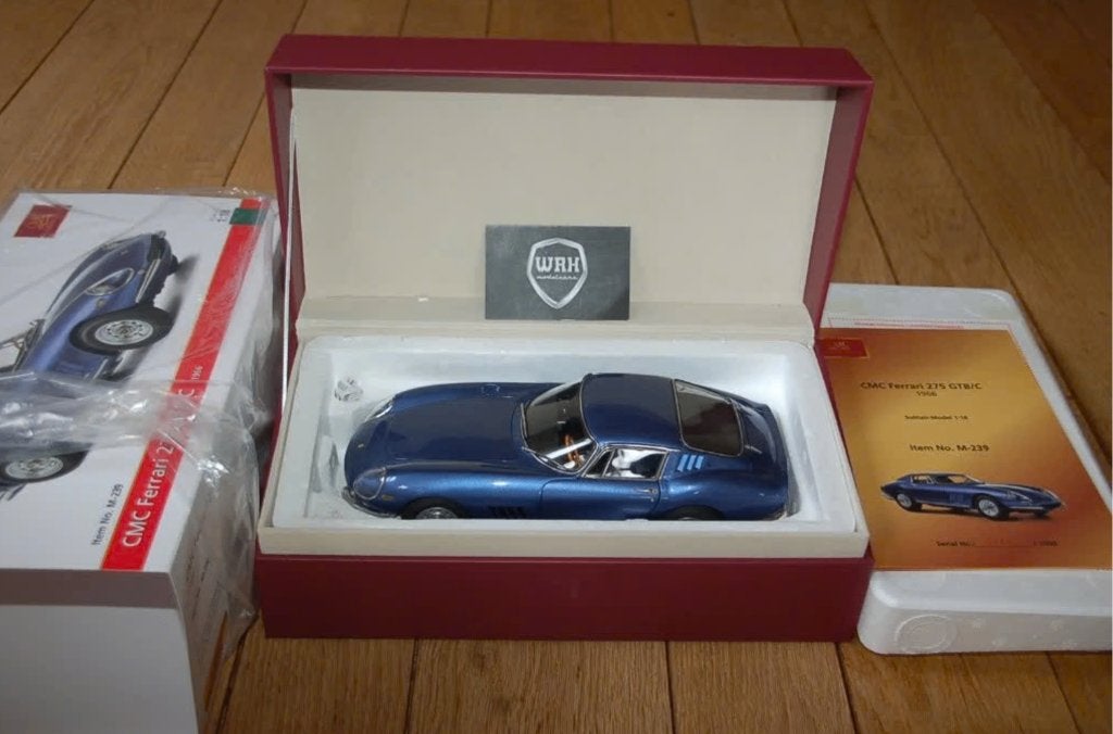 1:18 FERRARI 275 GTB COUPE blue CMC M-239 WRH, Verzenden, Zo goed als nieuw, Auto, Overige merken