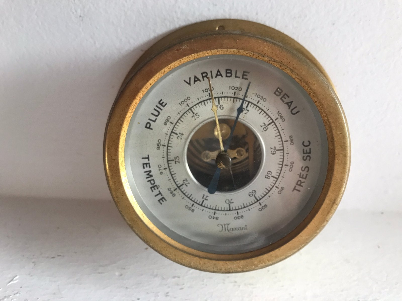 Nautische Barometer Maxant Frankrijk, Ophalen of Verzenden, Gebruikt, Barometer