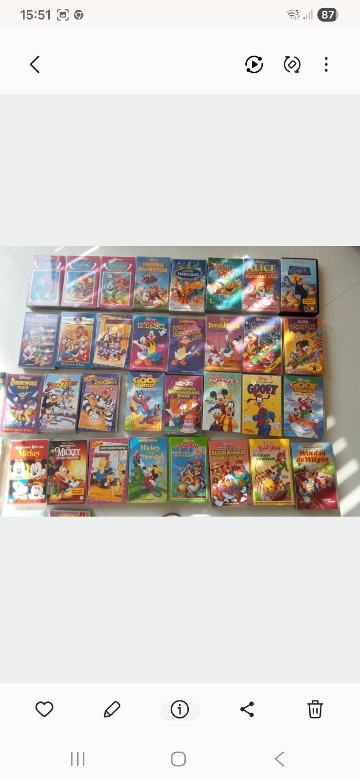 Disney Video banden VHS, Alle leeftijden, Ophalen, Gebruikt, Overige genres