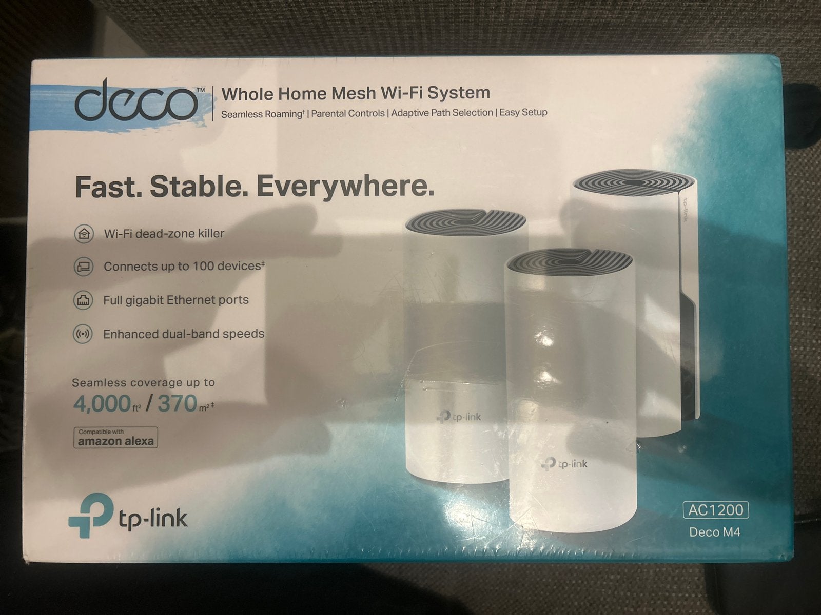 TP-Link Deco M4 AC1200 Whole Home Mesh Wi-Fi Systeem, Computers en Software, Routers en Modems, Ophalen of Verzenden, Nieuw, Router