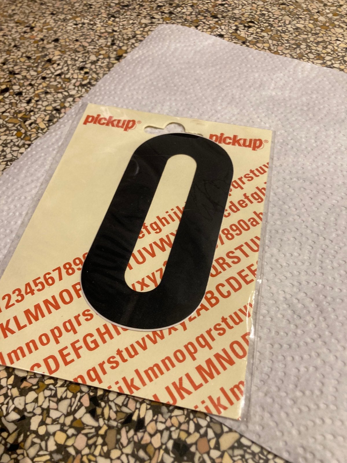 Plakletter O, Verzamelen, Ophalen of Verzenden, Zo goed als nieuw