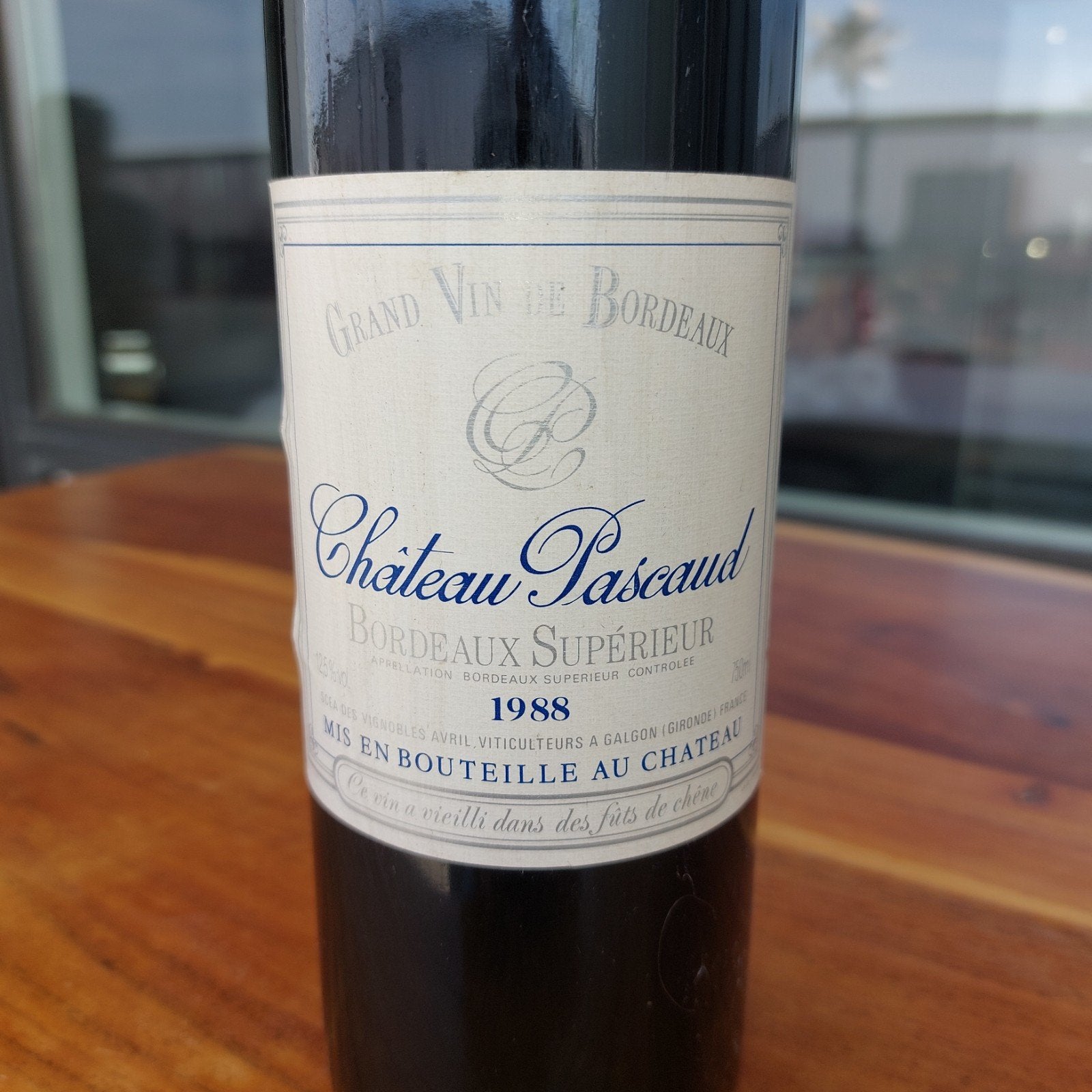 Chateau Pascaud 1988, Ophalen of Verzenden, Zo goed als nieuw, Frankrijk, Rode wijn