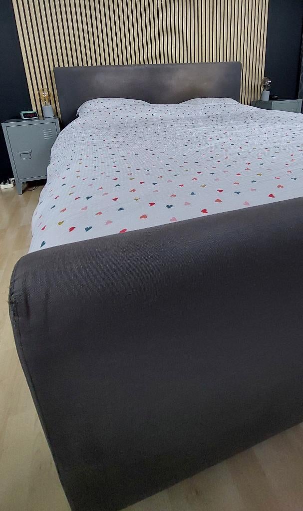 Boxspring tweepersoonsbed maat 180x220 teab, Ophalen, Gebruikt, Tweepersoons, 180 cm