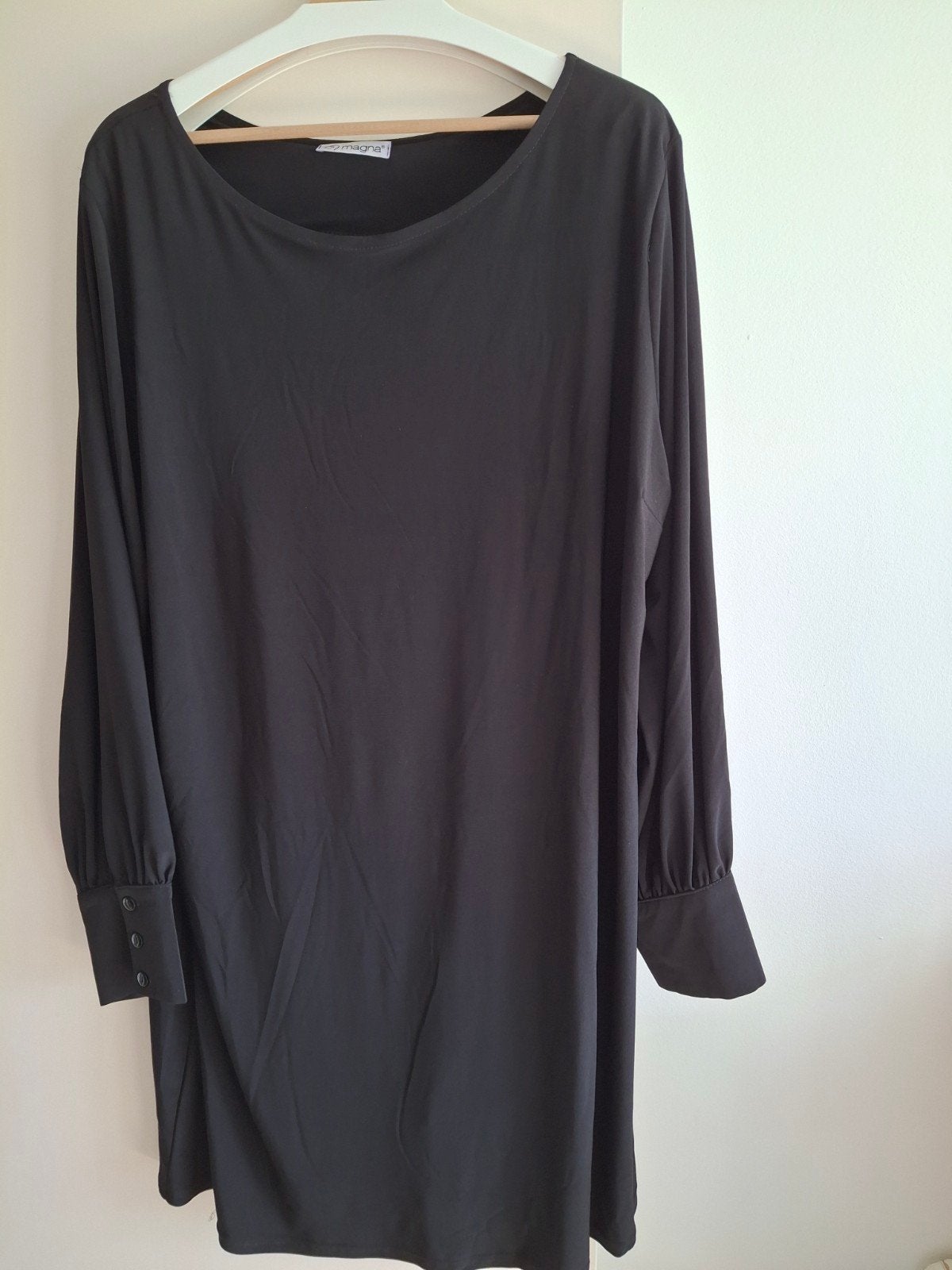 Zwarte Tuniek, Ophalen of Verzenden, Zo goed als nieuw, Zwart, Blouse of Tuniek