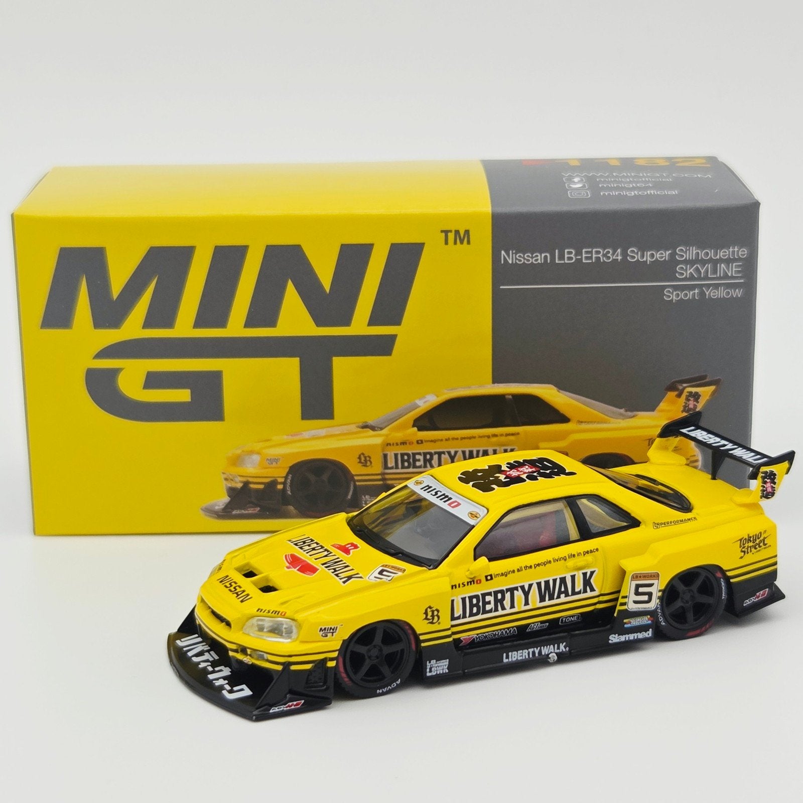 Mini Gt – 2025 Nissan GTR (R34) Skyline Super Silhouette Spo, Mymodelcar@outlook.com, Auto, Ophalen of Verzenden, Mini gt