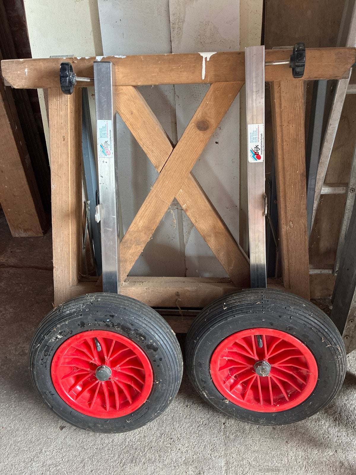 Strandwielen rubberboot, Watersport en Boten, Ophalen, Gebruikt