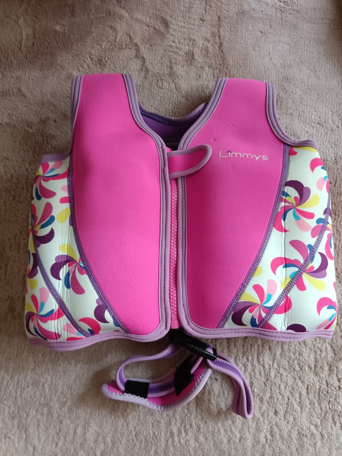 Limmys zwemvest roze maat M 2-5 jaar, Ophalen of Verzenden, Zo goed als nieuw, Meisje, Zwem-accessoire