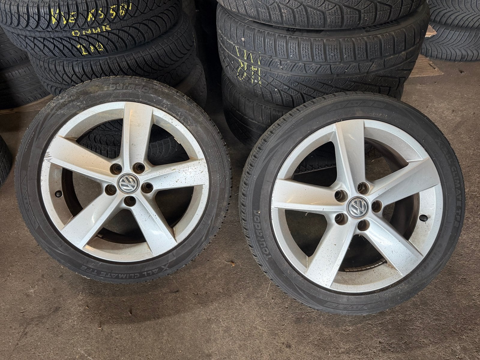 Set van 4 Tourador All Climate banden met velgen, Ophalen, Gebruikt, 15 inch, Banden en Velgen