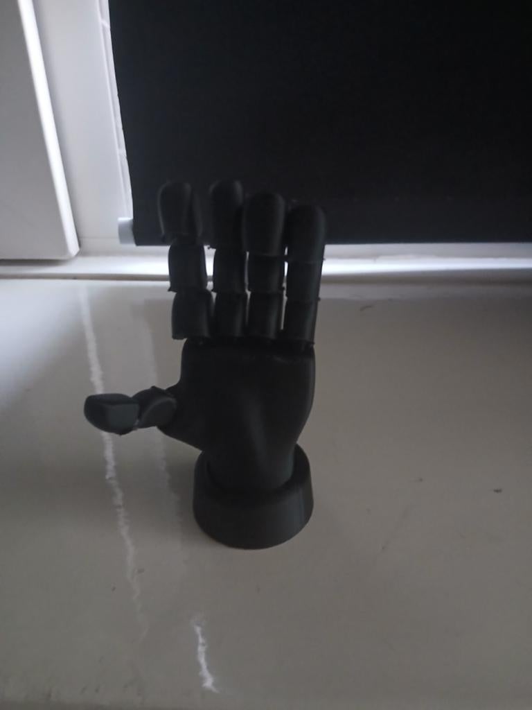 Een bewegende hand door een 3d printer gemaakt, Ophalen of Verzenden, Zo goed als nieuw