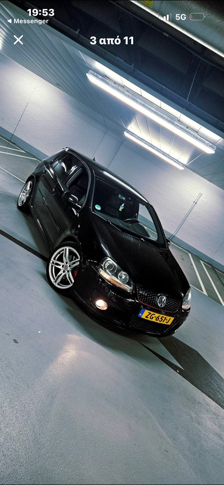 Golf 5 gti DSG, 13 km/l, 1984 cc, Zwart, 1322 kg