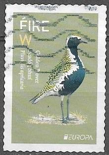 IERLAND W. (Int.)zegel Nationale vogels - Goudplevier 2022, Verzenden, Ierland, Gestempeld