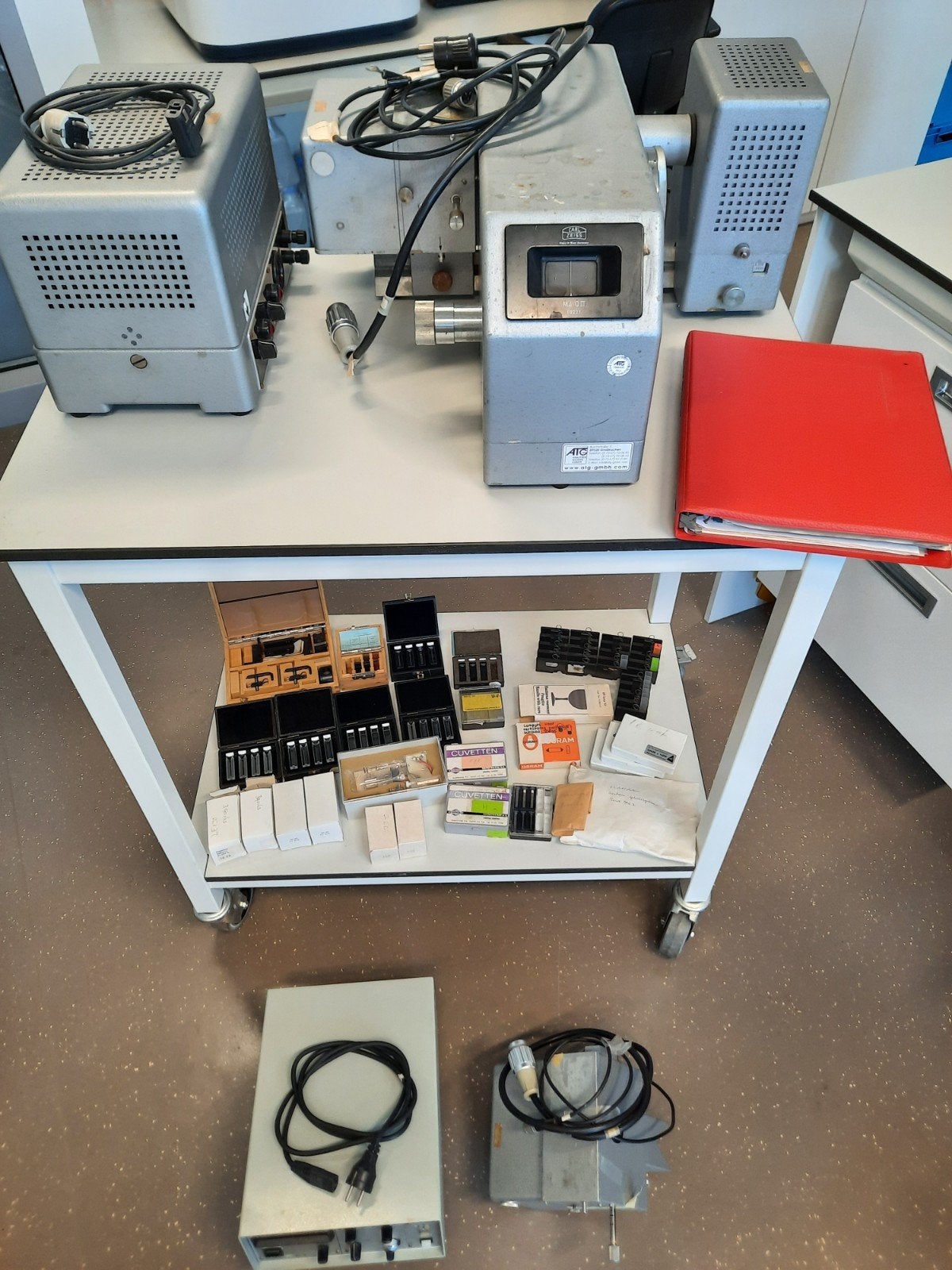 Carl Zeiss PMQ II Spectrofotometer, Ophalen