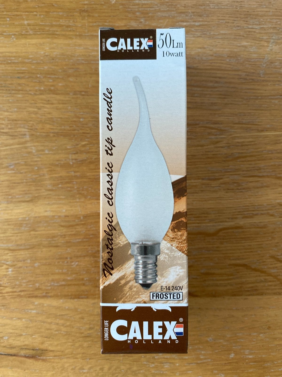 Calex Nostalgic Classic Tip Candle E14 10W Frosted, Gloeilamp, E14 (klein), Ophalen of Verzenden, Minder dan 10 watt
