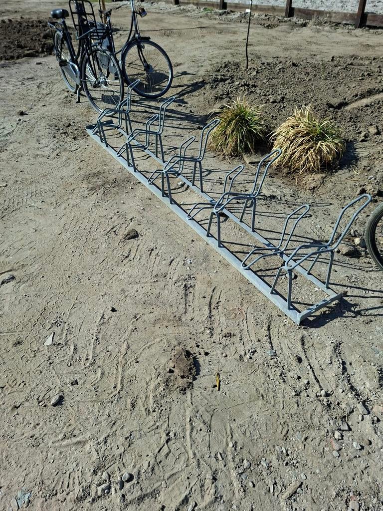 Robuust ijzeren fietsenrek voor 10 fietsen, Ophalen, Gebruikt