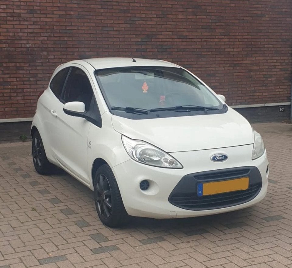 Ford Ka met Carplay 2010 Wit, Auto's, Voorwielaandrijving, Sound system, Stof, 600 kg