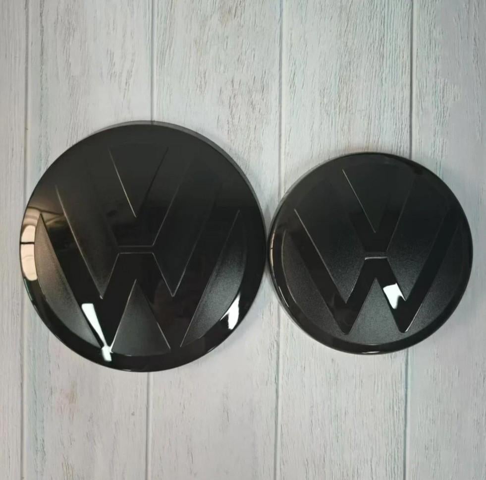 VW Logo Zwart - VW Golf 6 - Compleet Voorkant & Achterkant, Ophalen of Verzenden