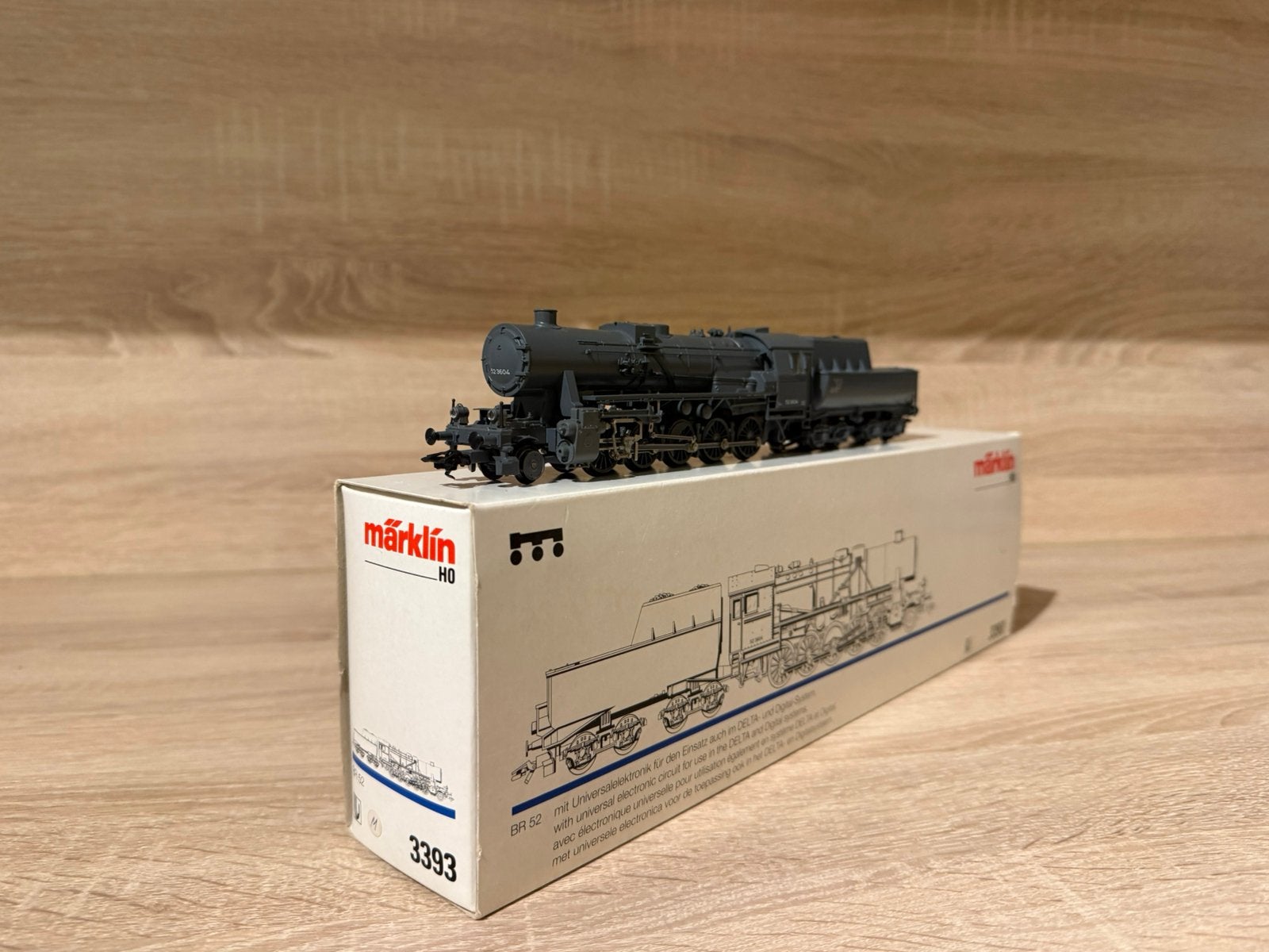 Marklin 3393 BR 52 VSM, Hobby en Vrije tijd, Wisselstroom, Locomotief, Verzenden, Zo goed als nieuw