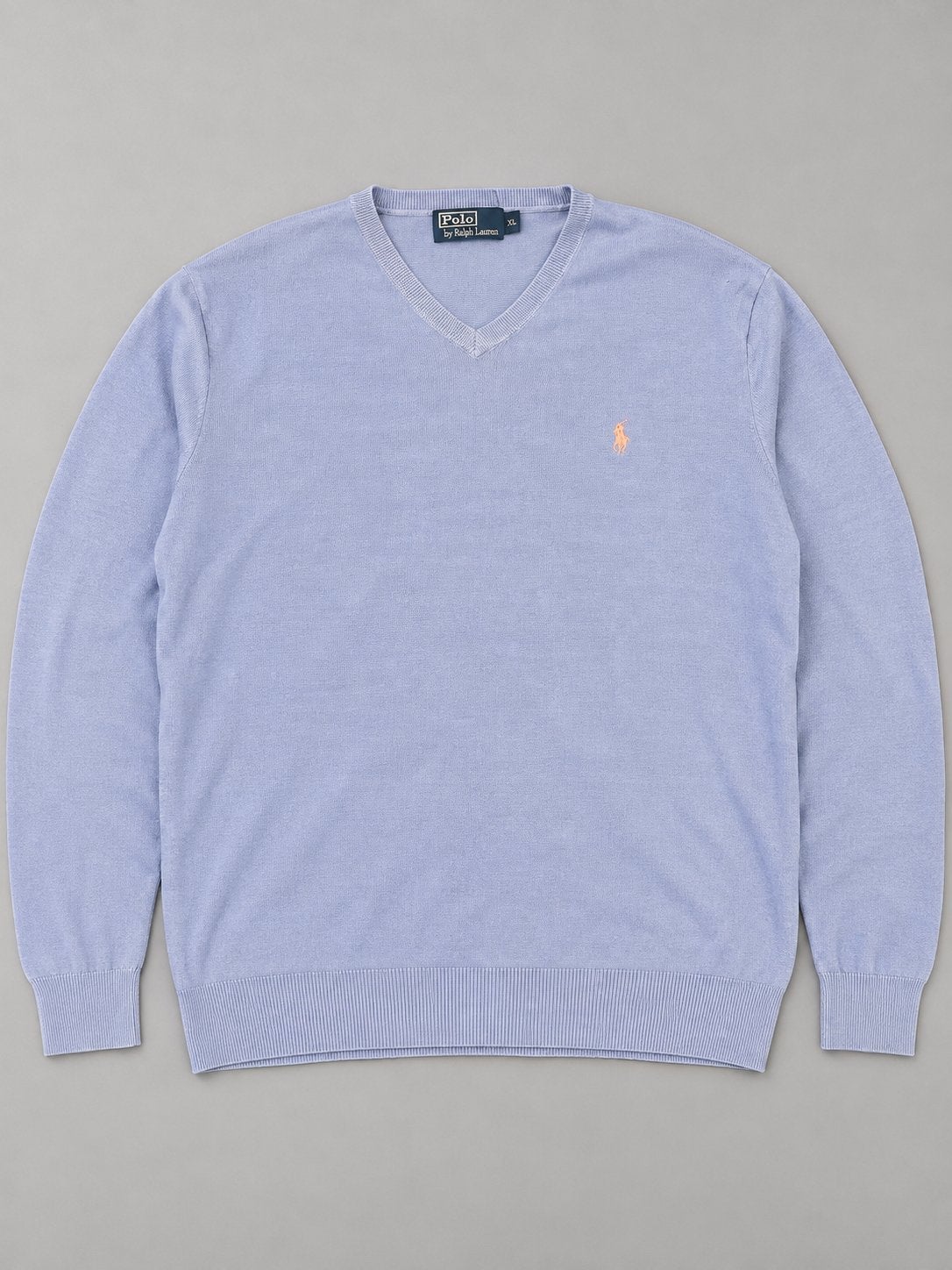 Polo Ralph Lauren V-hals trui - Zo goed als nieuw, Ophalen of Verzenden, Zo goed als nieuw, Maat 56/58 (XL), Blauw