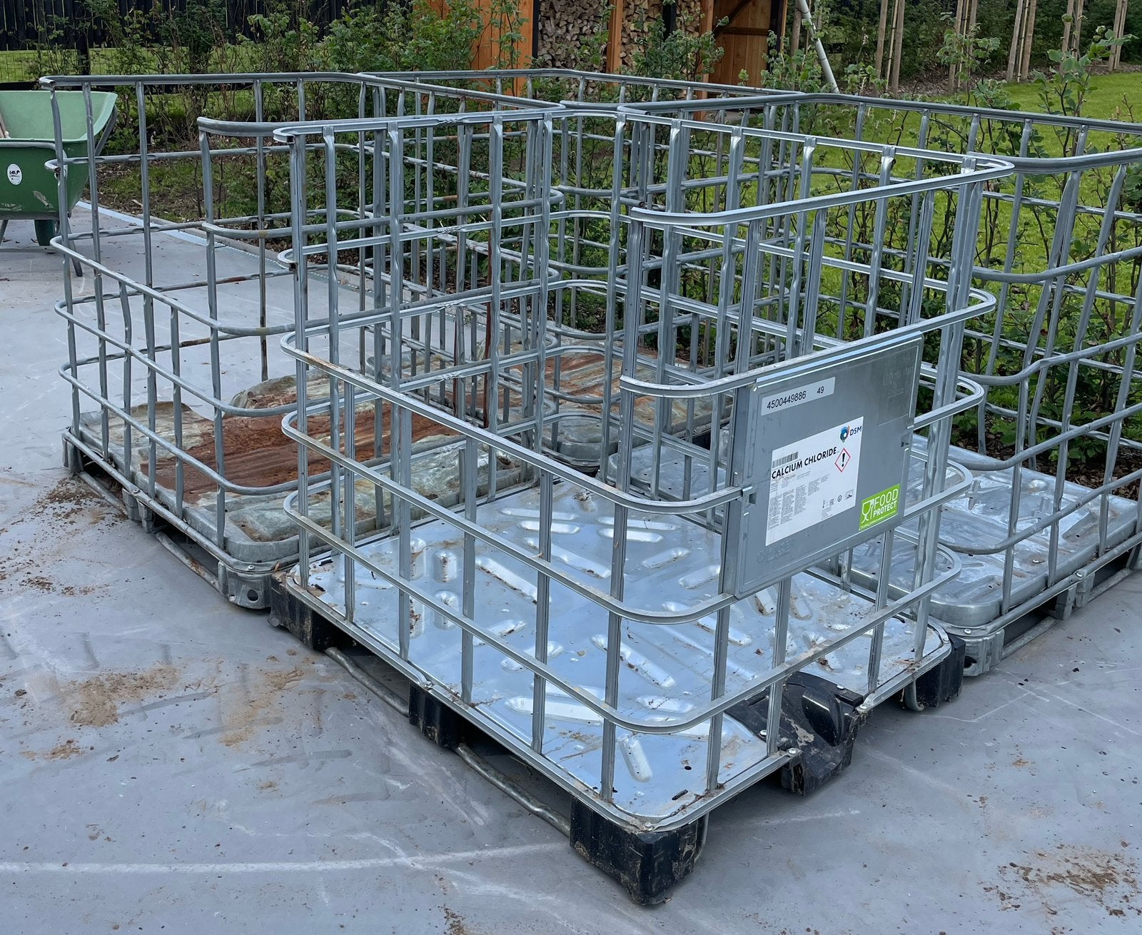 IBC kratten met opening voor kachelhout / haardhout, Minder dan 3 m³, Ophalen