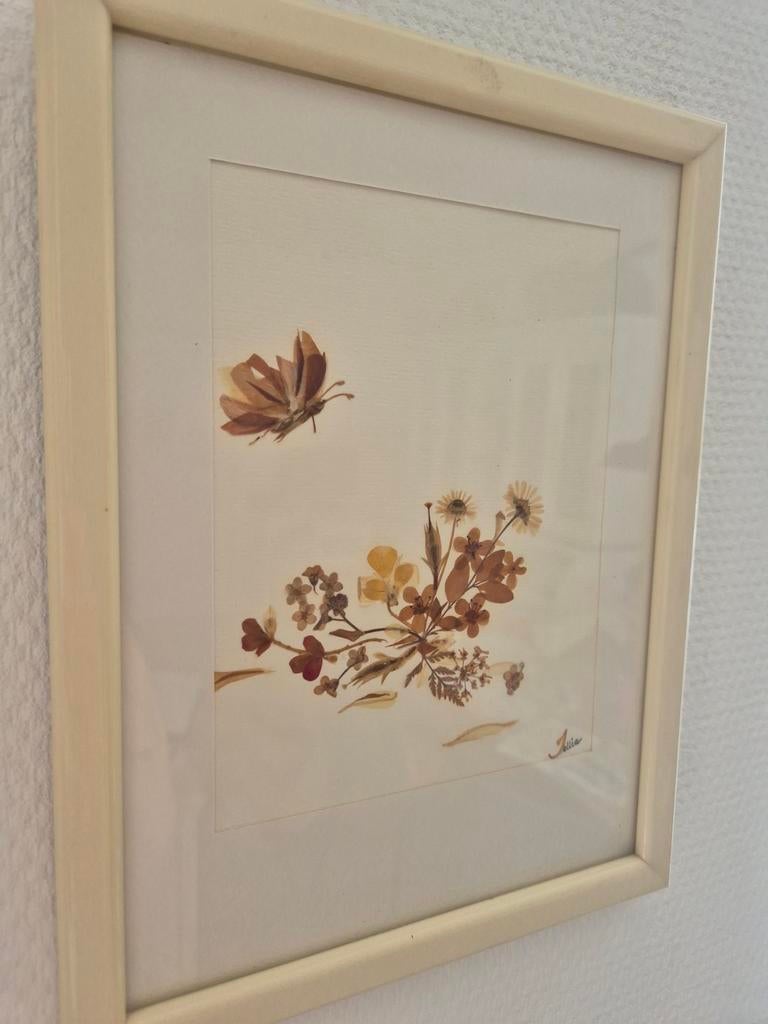 Jellie Limburg droogbloemen schilderij, Ophalen of Verzenden, Zo goed als nieuw, Minder dan 50 cm, Minder dan 50 cm