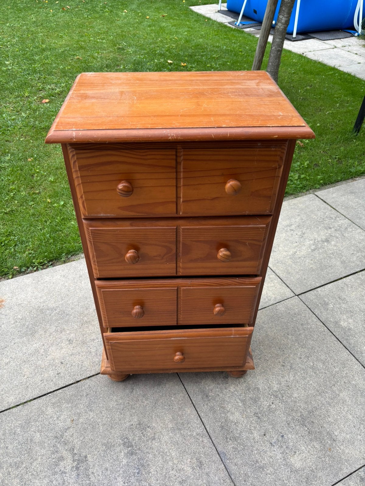 Retro Grenen ladekast kast wandkast ladenkast, Huis en Inrichting, Kasten | Ladekasten, Zo goed als nieuw, Minder dan 100 cm, 50 tot 100 cm