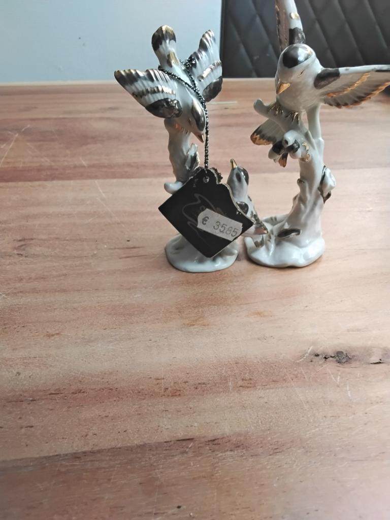 2 beeldje van vogels  samen 20, Ophalen, Zo goed als nieuw, Dier