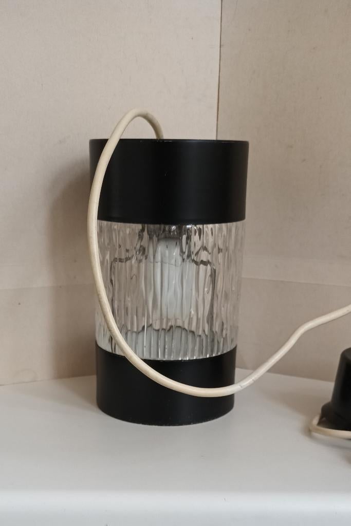 Vintage fifties Hang lamp Philips Frosted glas met metaal, Ophalen of Verzenden, Zo goed als nieuw, Glas, Minder dan 50 cm