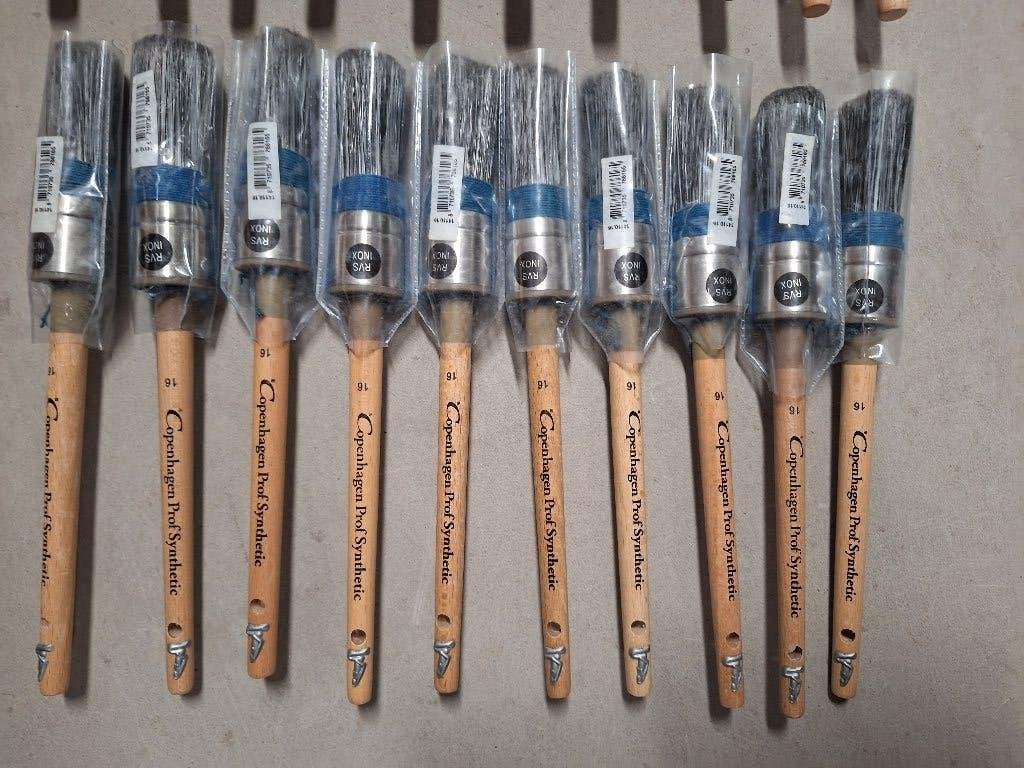 20x copenhagen prof synthetic rvs kwasten. Synthetisch, Doe-het-zelf en Verbouw, Kwast, ,, Nieuw, Ophalen of Verzenden