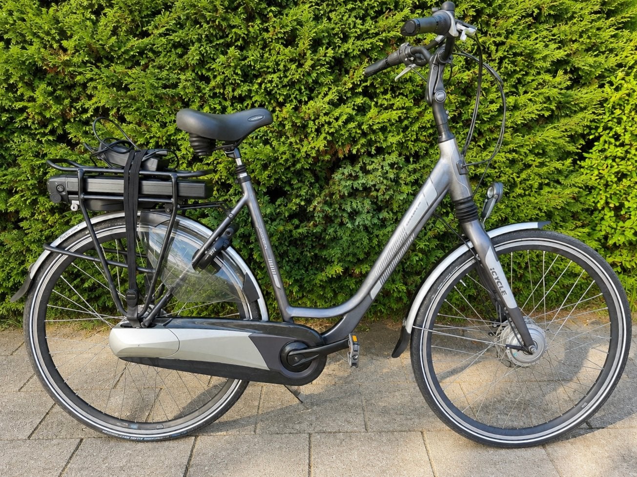 ICycle Mistral elektrische damesfiets (55 cm, 560Wh), Gebruikt, 51 tot 55 cm, 50 km per accu of meer, Ophalen